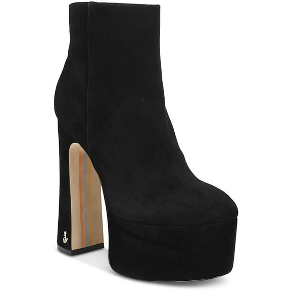 Sam Edelman Womens Eli Suede Round Toe Platform Heels