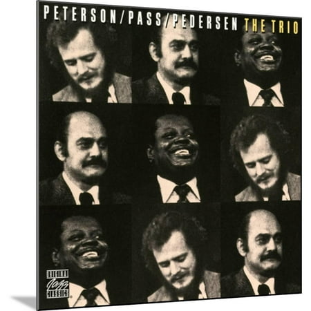 Joe Pass Trio Oscar Peterson, Joe Pass, Niels-Henning Orsted Pedersen - The Trio Wood Mounted Print Wall Art ()