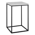 thumbnail image 1 of Pemberly Row 16" Table d'Appoint Boîte Ouverte en Métal Moderne en Blanc/noir, 1 of 13