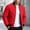 Red, variant on Men’S Quilted Padded Bomber Jacket, Zipper Side Pockets, Ribbed Trim, Slim Fit for Evening Walks & Game Viewing Khaki XXL