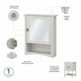 thumbnail image 3 of Salinas Bathroom Medicine Cabinet with Mirror in Linen White - Engineered Wood, 3 of 9