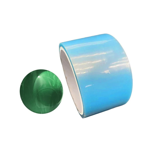 Manualidades creativas con cinta adhesiva rodante y pelota, juguete sensorial relajante. Azul