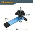 thumbnail image 5 of POWERTEC 48-Inch Universal T-Track with 2 Hold-Down Clamps, anodized blue (71169), 5 of 11