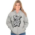 thumbnail image 3 of Treat Yo Self Funny Parks Rec Quote Zip Hoodie Sweatshirt Women Brisco Brands L, 3 of 6