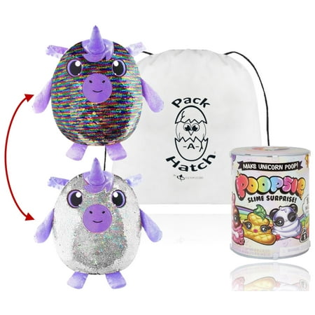 Maggie Unicorn Shimmeez Sequin Plush and Unicorn Slime with Exclusive Pack A Hatch