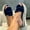 Blue, variant on HWRETIE Bowknot Wedge Sandals - Women Bowknot Beach Summer Slippers Platform Slope Heels Plus Size Shoes Memory Foam Indoor Slide Slippers