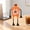 Orange, variant on THOPBPRK Desk Fan, Personal Table Fan with StrongAirflow & Rechargeable Battery, Creative fan with FlexibleBendable 4-Legs Structure & Silicone Sucker for Bedroom Home , 1Pcs Orange