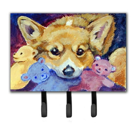 Corgi With all the toys Leash or Key Holder