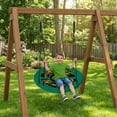 thumbnail image 2 of Teenage Mutant Ninja Turtles 40” Saucer Tree Swing for Kids – Heavy-Duty Flying Disc Swing, Adjustable Ropes, Indoor & Outdoor Use, Ages 3+, 2 of 12