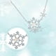 thumbnail image 4 of Japan and South Korea S925 Sterling Silver Necklace Women's Design Snowflake Collarbone Chain All-Match Moonstone Necklace Silver, 4 of 4