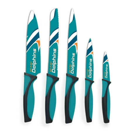 Woodrow Miami Dolphins 5-Piece Stainless Steel Cutlery Knife Set
