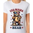 thumbnail image 4 of Patriotic T-Shirt Women's America Runs On Mom Fuel USA Adult Novelty Tee, 4 of 5