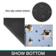 thumbnail image 6 of Pug and Footprints Kitchen Rugs Sets Of 2,Anti Fatigue Kitchen Mat Rugs Non Slip Washable,Decorative Kitchen Floor Mats for Kitchen,Sink,Laundry,17"x30"+17"x47", 6 of 7