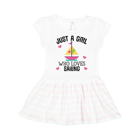 

Inktastic Sailboat Just A Girl Who Loves Sailing Gift Toddler Girl Dress
