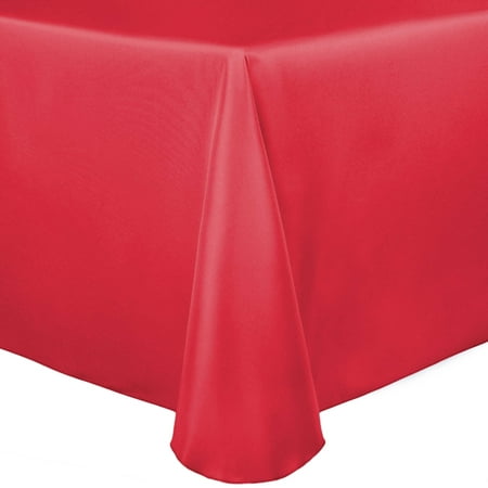 

Ultimate Textile Bridal Satin 108 x 132-Inch Oval Tablecloth