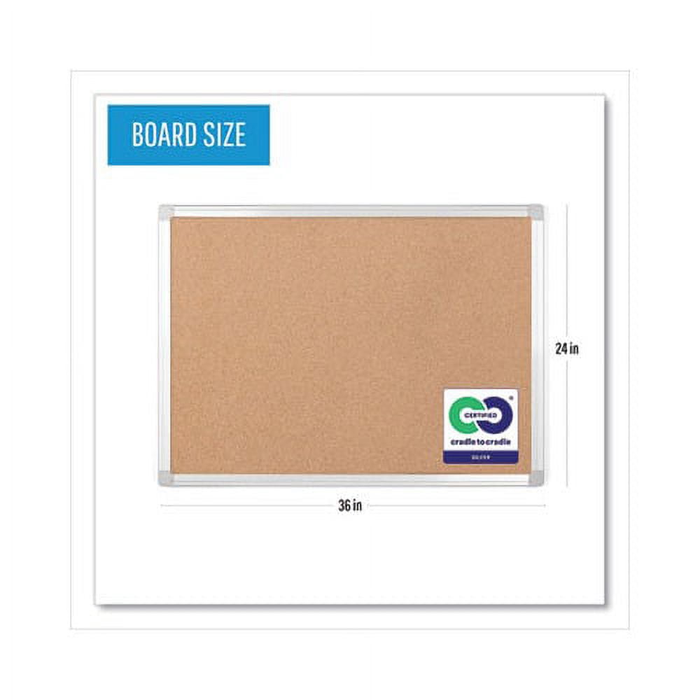 Earth It! Aluminum Frame Cork Board