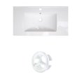 thumbnail image 1 of American Imaginations 23.75-in. W 1 Hole Ceramic Top Set In White Color AI-20780, 1 of 1