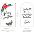 thumbnail image 3 of Koyal Wholesale Christmas Gift Tags Merry Christmas Poinsettia Classic Tags 60-Pack, 3 of 4