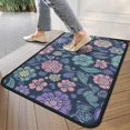 thumbnail image 4 of Pioneer Flower Floral Print Pattern Door Rugs,Washable Non Slip Door Mats Indoor,Decorative Door Mats,Entry Mat Indoor for Entrance,Bedroom,Kitchen,Bathroom,30"x17", 4 of 6