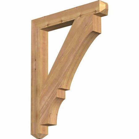

Ekena Millwork 3 1/2 W x 28 D x 36 H Balboa Craftsman Smooth Bracket Western Red Cedar