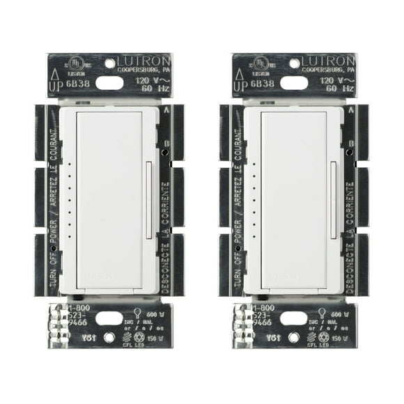 Interruptor de intensidad Lutron Maestro LED+ 150 W de ubicación única/múltiple