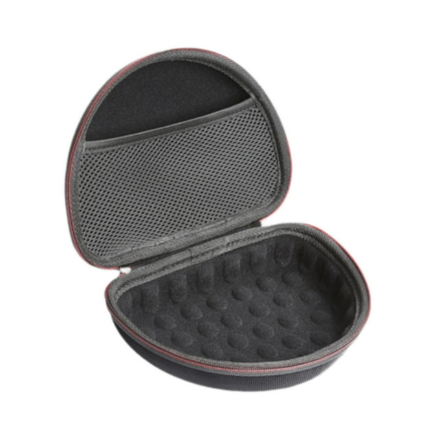 Caja para auriculares, Estuche de transporte para auriculares, estuche rígido para auriculares portátiles, bolsa de almacenamiento portátil de viaje Negro Negro