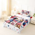 thumbnail image 5 of Homewish Labrador Dogs Twin Sheets,Balloon Firework Stars Bedding,USA Print Decor,3-Piece,1 Fitted Sheet and 1 Pillowcase, 5 of 6