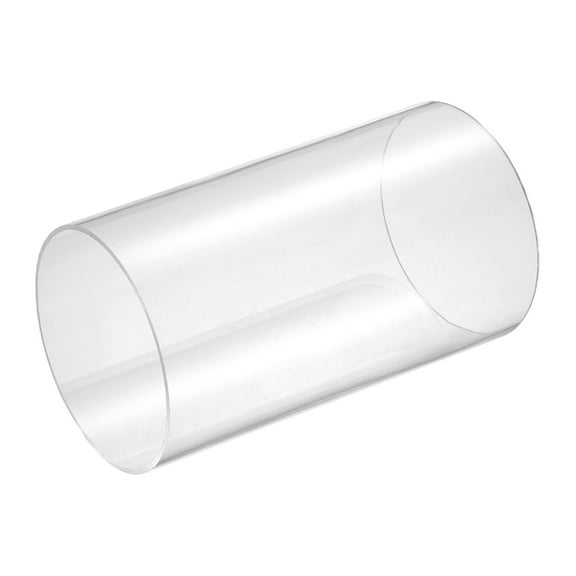 Uxcell Clear Rigid Acrylic Pipe, 100mm(3.94") ID x 110mm(4.33") OD 8" Round Polycarbonate Tube Plastic Tubing for Plumbing, Lighting, Aquarium, DIY Projects