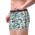 thumbnail image 2 of Fotbe Flowers In Vintage Men’s Total Support Pouch Boxer Briefs, X-Temp Cooling, Moisture-Wicking Underwear, Regular, Long-leg and Trunk-, 2 of 6