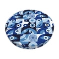 thumbnail image 1 of Disketp Evil Eye Funda Redonda para Taburete, Funda de Cojín para Silla de Bar Suave y Elástica-12 inch, 1 of 7