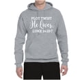 thumbnail image 2 of Wild Bobby Plot Twist He Lives Luke 24:23 Inspirational/Christian Unisex Graphic Hoodie Sweatshirt, Heather Grey, Medium, 2 of 5