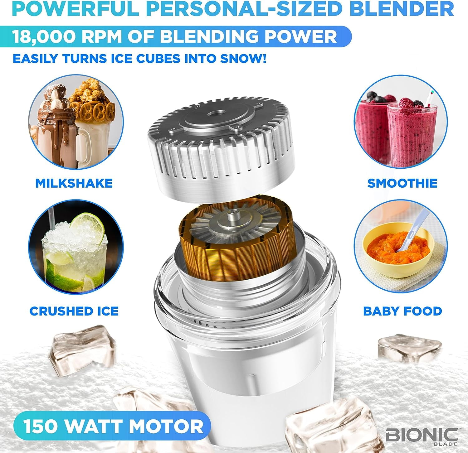Bionic Blade Personal Blender with Travel Cup & Reviews