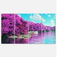 thumbnail image 2 of Beautiful Row of Cherry Blossoms - Landscape Canvas Art Print, 2 of 3