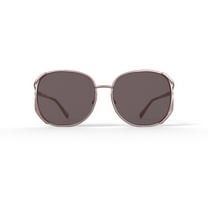 Reverb Women's Vented Square Prescription Fashion Sunglasses, RVLOS4000, Almond Brown, 61-16-140, with Case