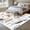 White, variant on Area Rug for Living Room, Blue Yellow Flowers Non-Slip Indoor Large Carpet for Bedroom/Dining Room, Spring Summer Garden Wildflowers Washable Low-Profile Rectangle Floor Runner Rugs - 5 x 8 Ft