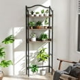 thumbnail image 5 of Costway 3-Tier Over-The-Toilet Bathroom Spacesaver Storage Rack Standing Shelf Organizer Black, 5 of 10