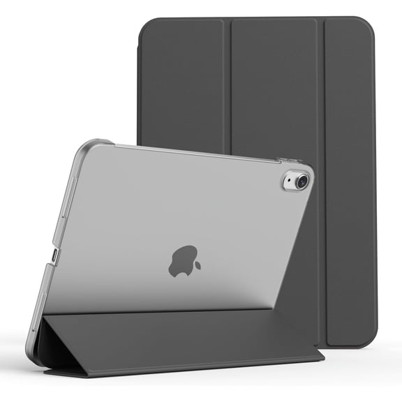 Case for iPad (A16) 11th/10th Generation (11/10.9 Inch, 2025/2022) Without Pencil Holder, Slim Hard PC Translucent Back Shell Protective Cover, Smart Trifold Stand & Auto Sleep/Wake, Pink
