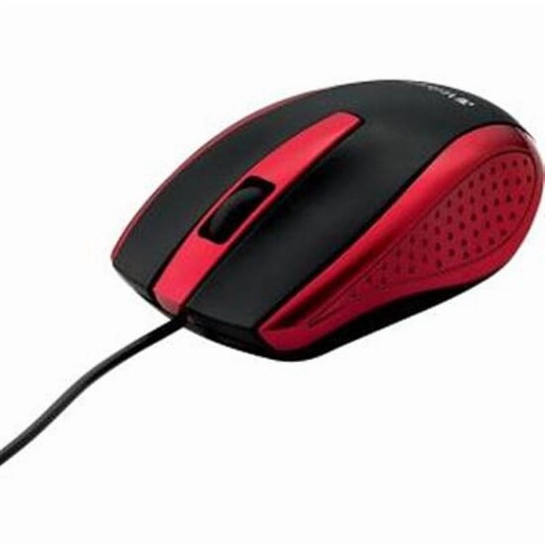 CRESTIN- Verbatim 99742 Corded Notebook Optical Mouse White Notbk Red Ver99742