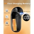 thumbnail image 6 of Homtronics Electric Fabric Shaver Lint Remover - 1200mAh Rechargeable, 6-Leaf Blades, 3 Speeds, LED Display, Safety Lock for Clothing Furniture, Black, 6 of 8