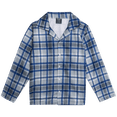thumbnail image 5 of Quad Seven Boys Pajamas Set Flannel Fleece Long Sleeve Button Down and Pajama Bottoms Sleepwear 4 Piece, 5 of 7