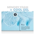 thumbnail image 3 of Esquimal Colchoneta Memory Foam 5 Cms. Topper 7 Zonas King Size Color Azul, 3 of 6