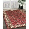 thumbnail image 3 of Ahgly Company Machine Washable Indoor Square Traditional Orange Salmon Pink Area Rugs, 3' Square, 3 of 7