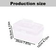 thumbnail image 4 of Storage Box/Tool Box, Plastic Storage Box with Removable Trays and Dividers, Multipurpose Organizer and Portable Handled Storage Case for Art Craft and Cosmetic, 2 Pcs, 7.87x4.72x4.13", 4 of 7