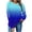 Sky Blue, variant on Womens Fall Crewneck Sweatshirts Ghost Halloween Outfits Loose Long Sleeve Gradient Sweat Shirts Casual Lounge Wear Blue, 2XL