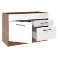 thumbnail image 4 of Mueble de Cocina Para Tarja Madesa Agata 1 Puerta y 2 Cajones Marrón Blanco, 4 of 5