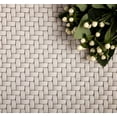 thumbnail image 4 of 5 pack Cream 12-in x 12-in Matte Recycled Glass Basketweave Patterned Mosaic Wall Tile (4.79 sq ft/case), 4 of 4