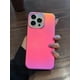 thumbnail image 1 of 1pc Frosted, Laser And Fluorescent Anti-fingerprint Rose Red Case For Apple Phone, 1 of 2