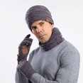 thumbnail image 3 of SYMOID 3-Piece Winter Beanie Scarf Gloves Set, Fleece Lined Knit Touchscreen Cold Weather Accessories for Men Women,Size Free Size, 3 of 4