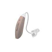 RxEars Rx7 | Bluetooth Adjustable Behind The Ear Hearing Aid | Bluetooth Water Resistant Hearing Aid Device | Available in Beige and Gray | Right, Left or Pair (Beige, Right)
