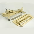 thumbnail image 6 of Airplane,Kit Version Diy J3 Cub Powered J3 Cub Aircraft Kit Balsa Wood Cub Aircraft Airplane 1200mm Powered 1200mm Powered J3 Wood Airplane Aircraft Kit Version Wood Plane S2301, 6 of 6